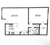 A18 Floor Plan A18 Floor Plan at Chateaux Dupre Apartments, The Barvin Group, Houston, TX, 77063